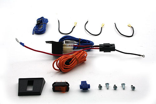 Pre-wired accessory lighting fitting kit including 30amp relay 16amp