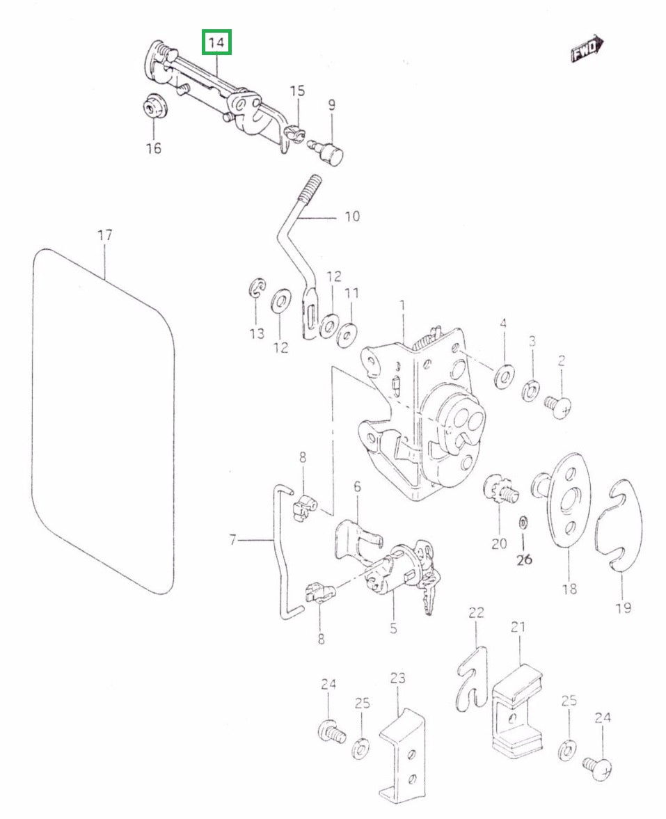 Tailgate Outer Handle