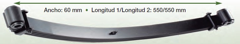 Front Parabolic Leaf Spring - Medium Load