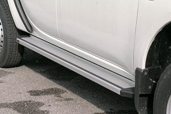Aluminum sidestepts for double and extra cab 2006-2009 and double cab 2010-
 std type