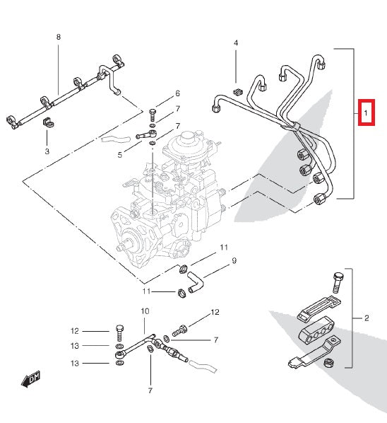 Injection Pipes Set