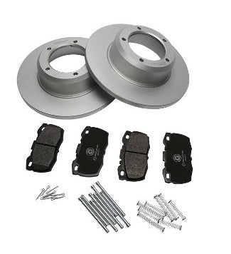 Geomet Rear Brake Disc & Pad - Kit