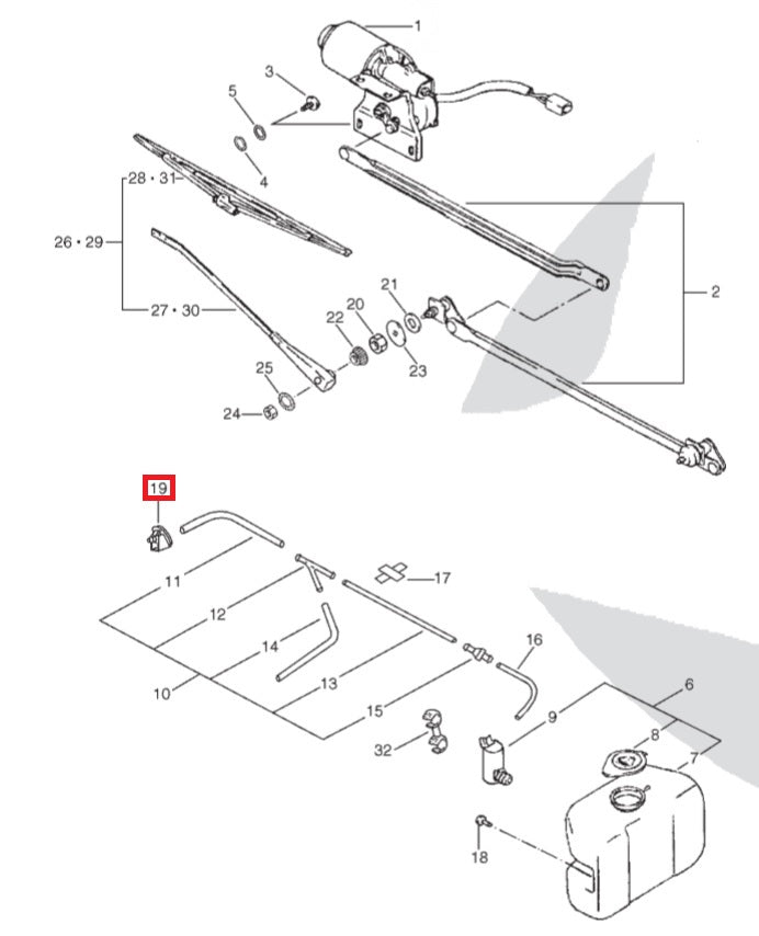 Windscreen washer jet