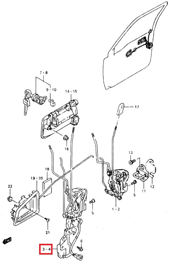 Driver Door Lock