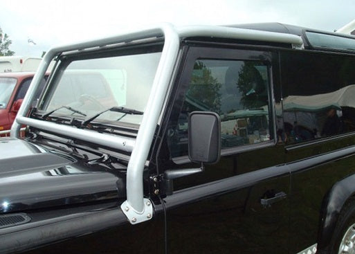 Front External Style Bar Silver Defender 90-110-130