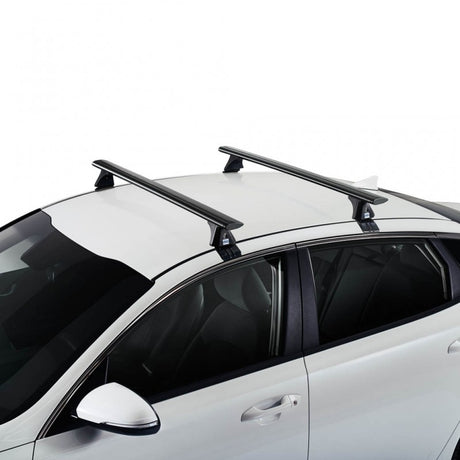 2 Roof Bars Airo Dark T118 + Mounting Brackets