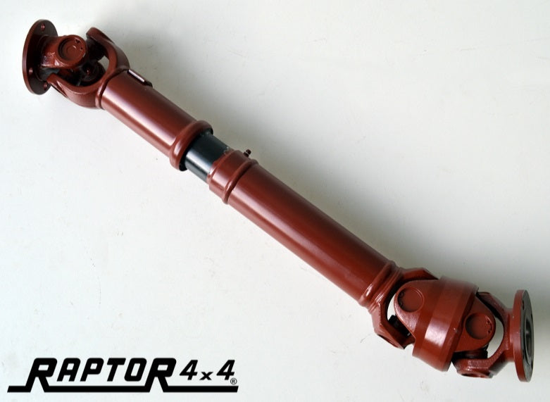 FRONT/REAR DOUBLE CARDAN PROPSHAFT UP TO 200 TDI - Closed length 66cm, open length 75cm.