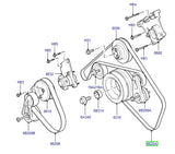 Drive belt - auxiliary - primary - 4.4 v8 aj pet - d3/rrs 05-09