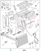 Heater box left hand drive (+) air conditioning defender 2007 on