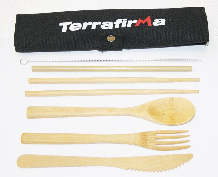 Bamboo cutlery set