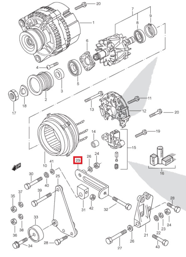 Alternator Belt Tensioner