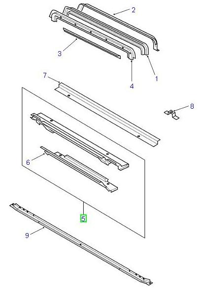 Xmember rear floor