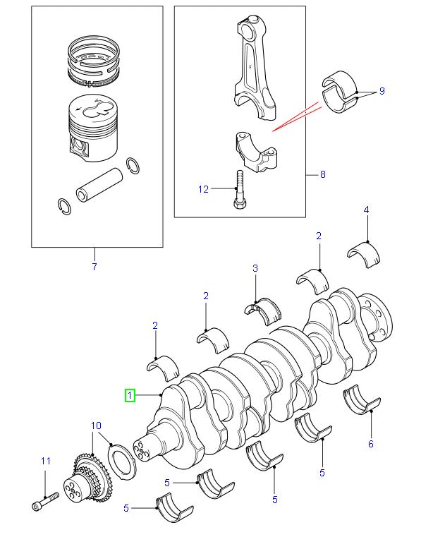 Crankshaft puma diesel def 2007>