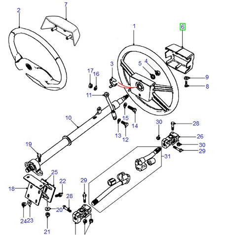 Cover - steering whe