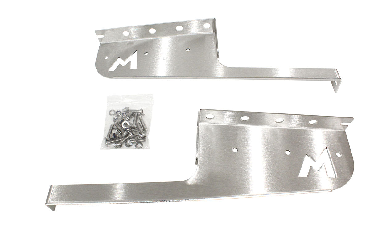 Terrafirma stainless steel mudflap brackets rear 110/130 (pair)