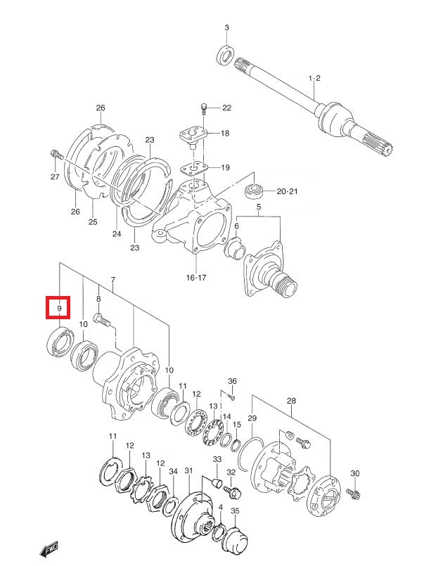 Oil Seal Inner Hub Bearing