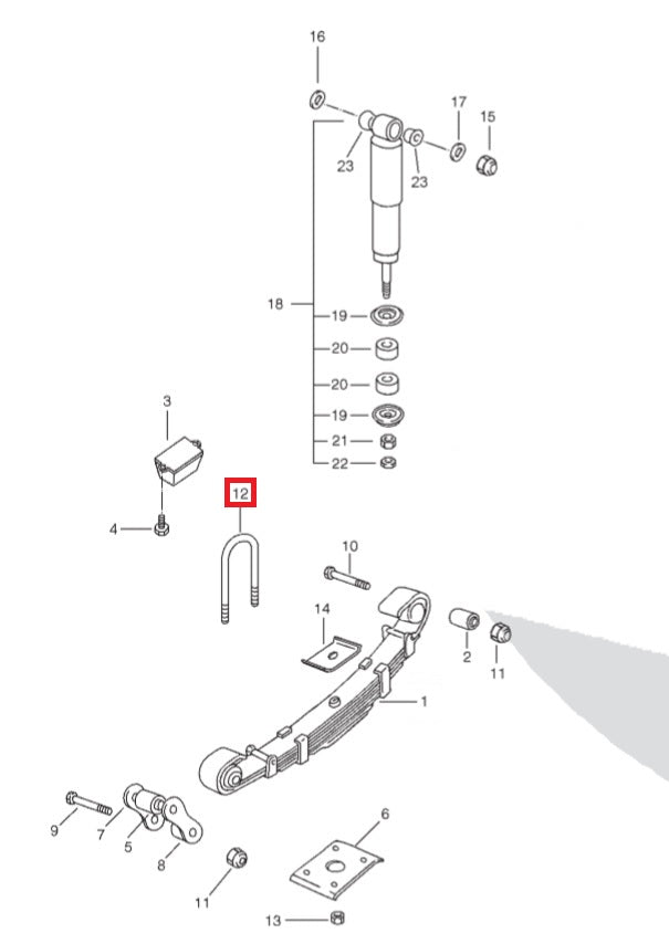 Rear Crossbow U Bolt