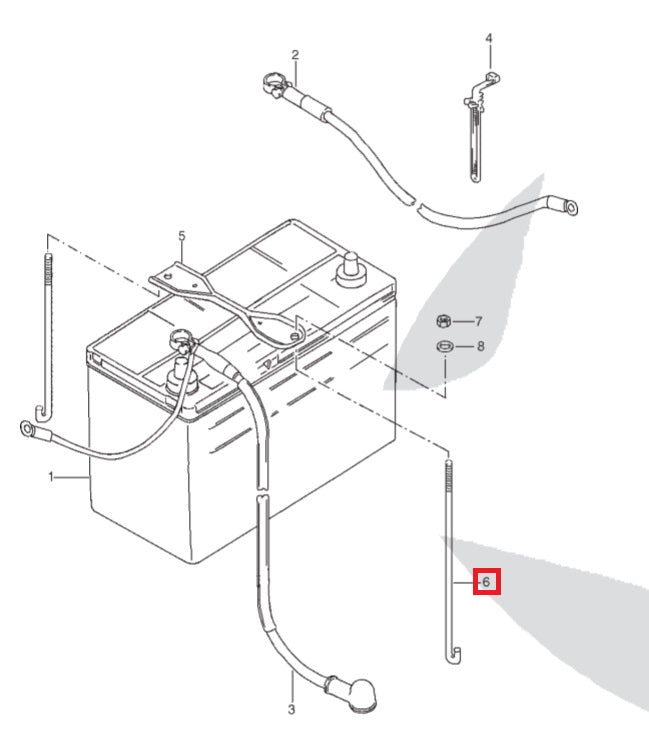 Battery rod