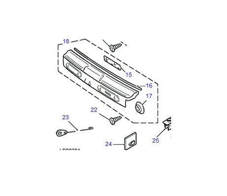 Upper Tailgate Panel - Luggage Rack Extension