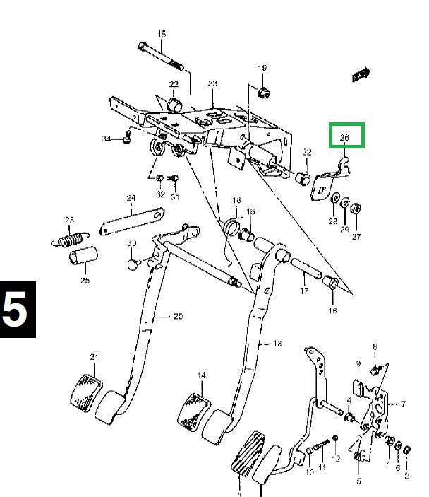 Biela, Pedal Embrague Vitara S300