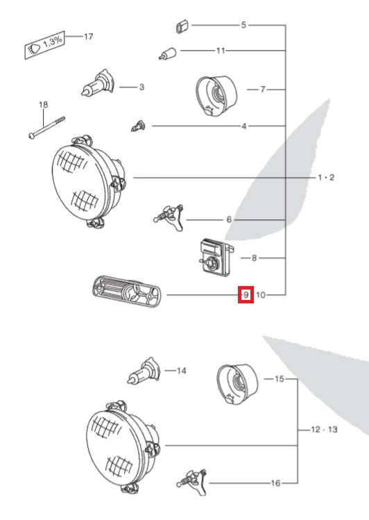 Headlight Regulator Bracket Right Side