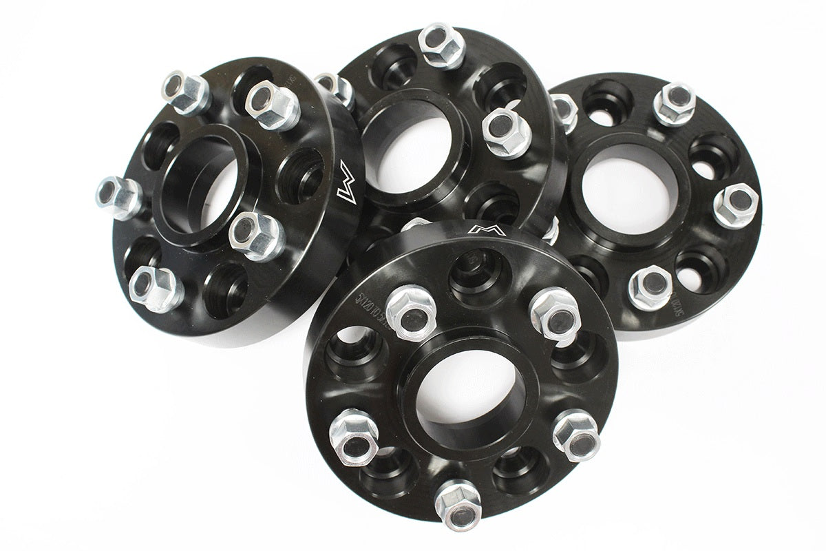 Wheel Spacers 30mm Set Of 4 - Black - D2/P38 - 5x120