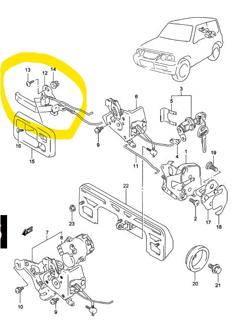 Tailgate Inner Handle