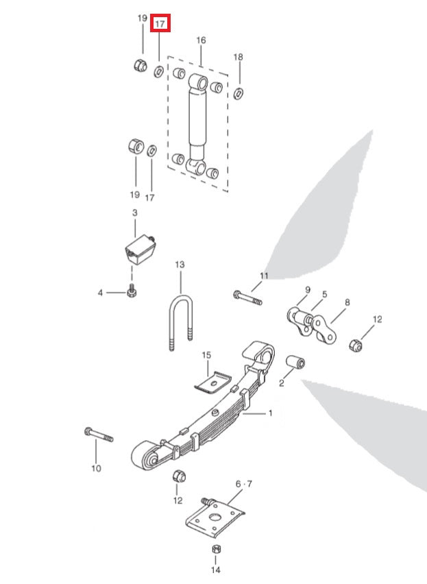 Shock Absorber Outer Washer