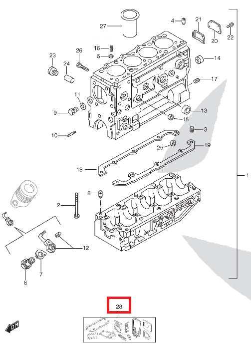 Gasket conversion set - Type 1