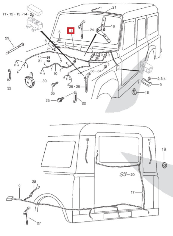 Glove Box Wiring Set