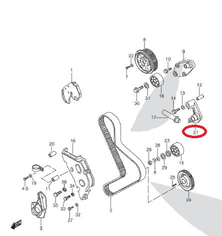 Timing Belt Tensioner Bracket