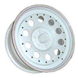 White Modular Steel Wheel BULLFACE 6x5,5" - 7x16 for Toyota/Mitsubishi/Nissan