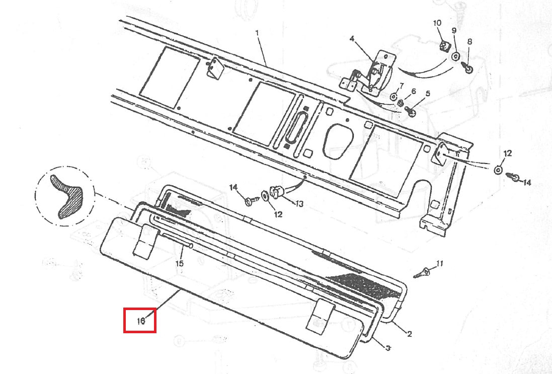 Ventilation Clapper Right Window - Land Rover Series