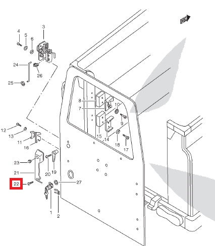 Tailgate Handle Cover Screw