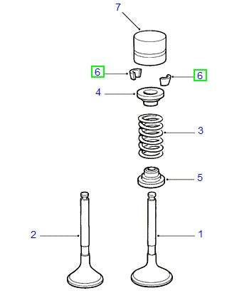 Collet - valve spring retainer