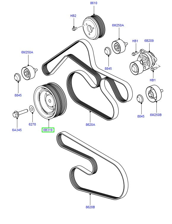 Pulley - crankshaft