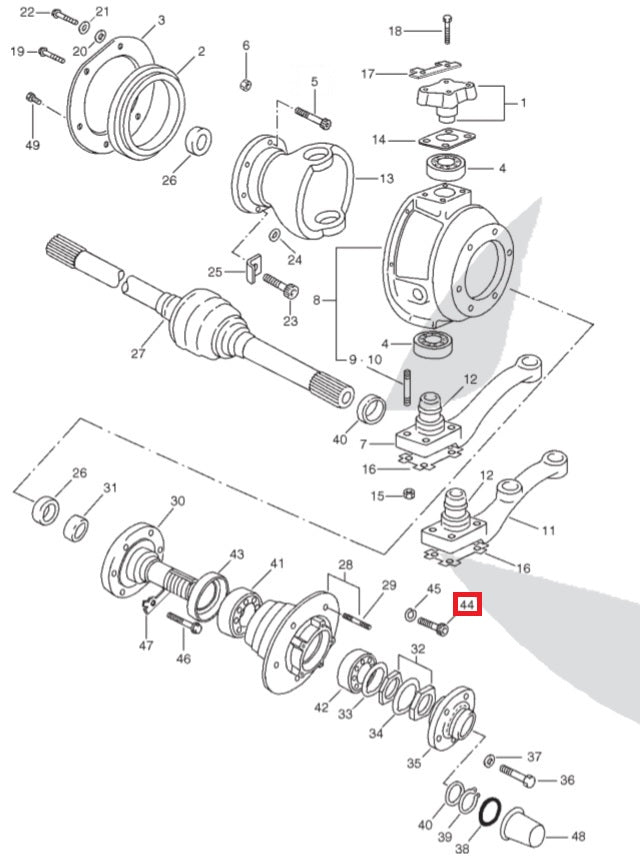 Disc Bushing Fixing Screw