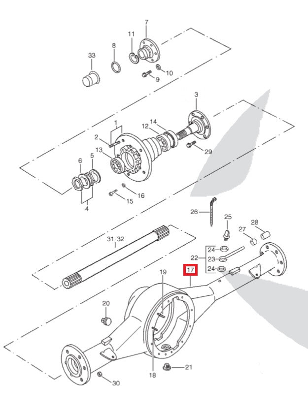 Carter Rear Axle Set