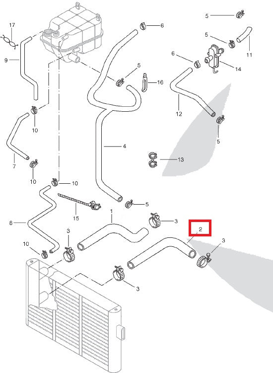 Radiator Hose Outlet