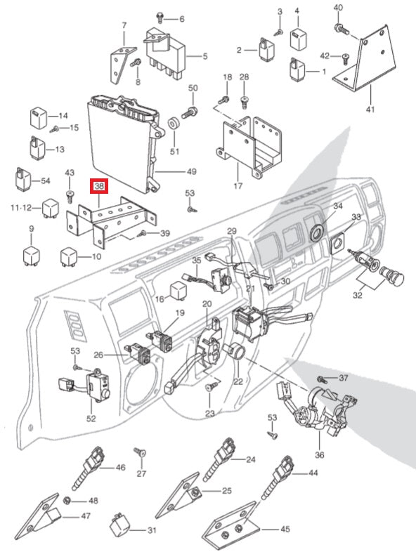 Fuse and Relay Box Support Set