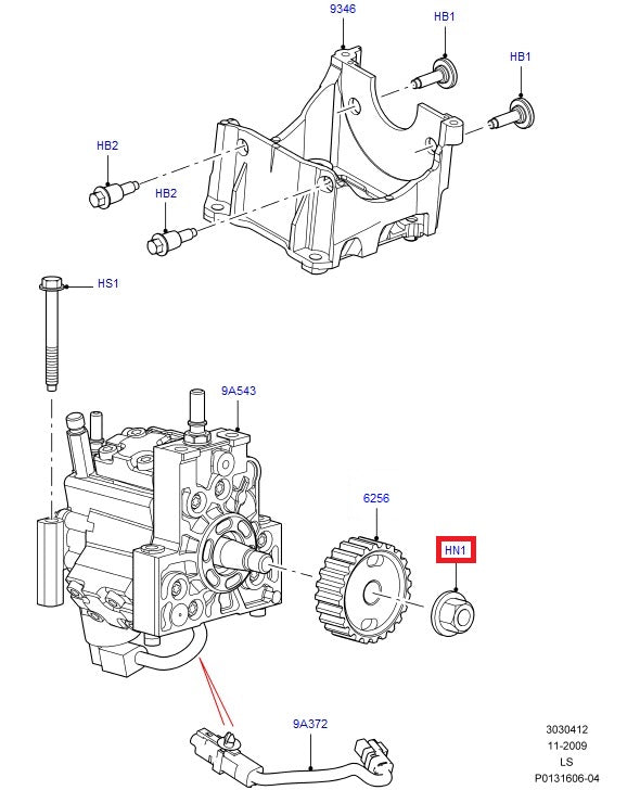 Injector Pump Sprocket Nut