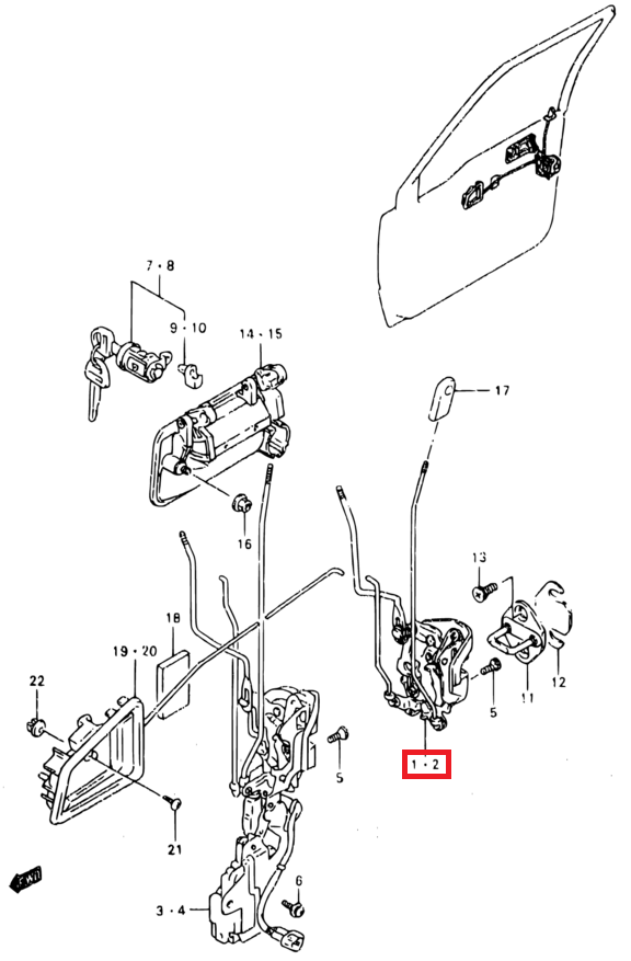 Front Left Door Lock