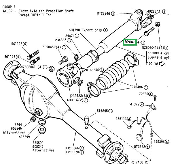 Propshaft bolt