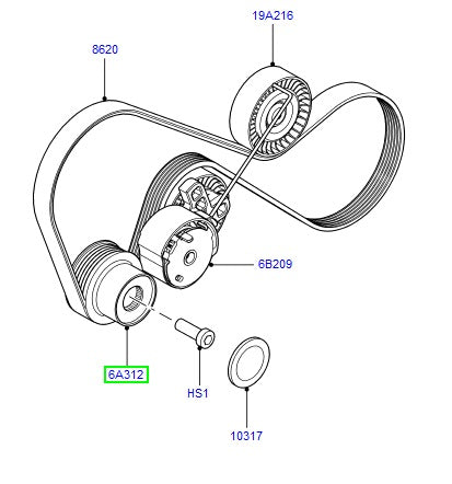 Pulley - crankshaft