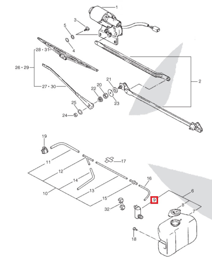 Windshield Washer Pump Set