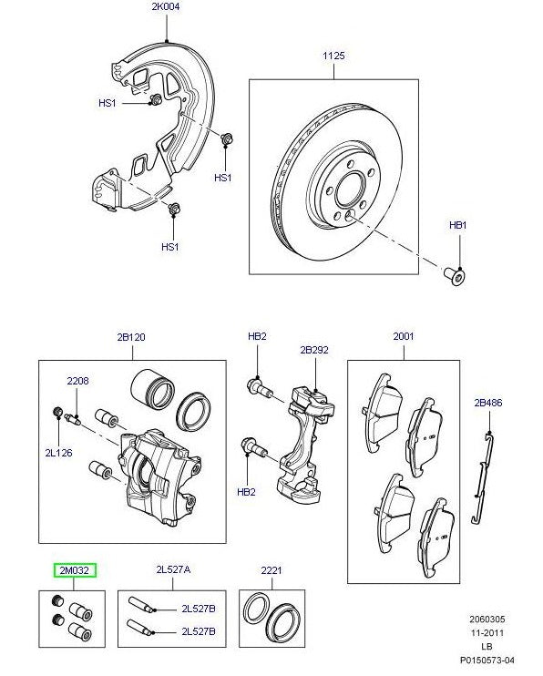 Brake Slide Pin Boot Kit