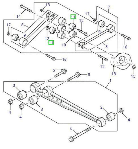 Bush - rear suspension