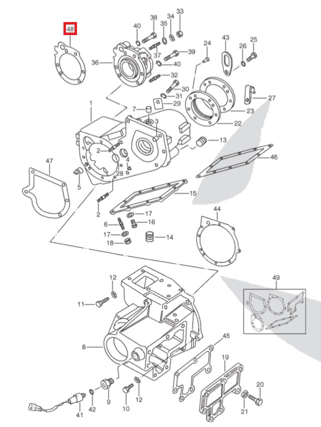 Carter Tachometer Gasket