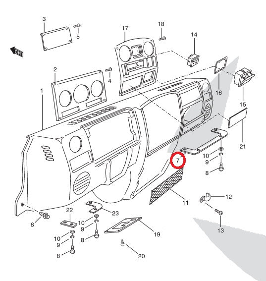 STOWAGE BOX - Lower Bracket