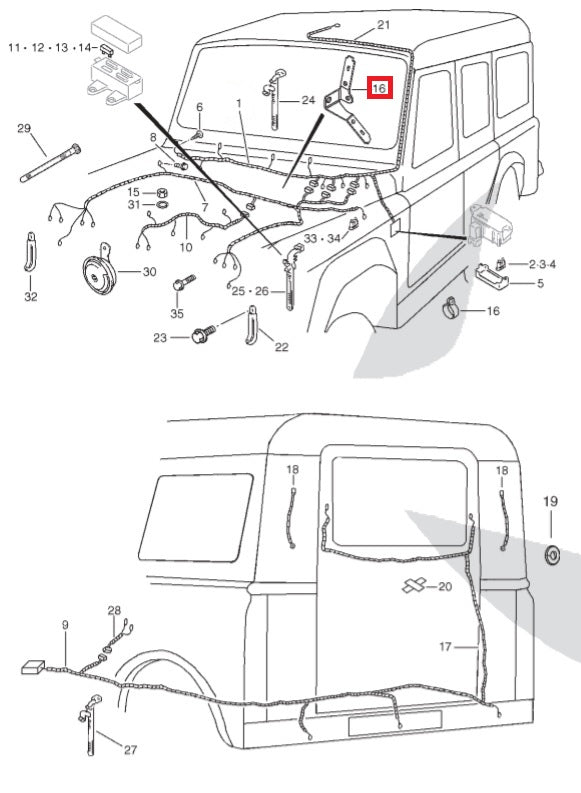 Injector Wiring Support